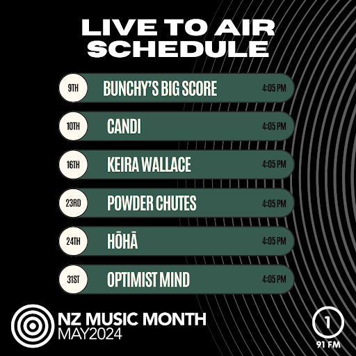 NZ Music Month Live To Airs.